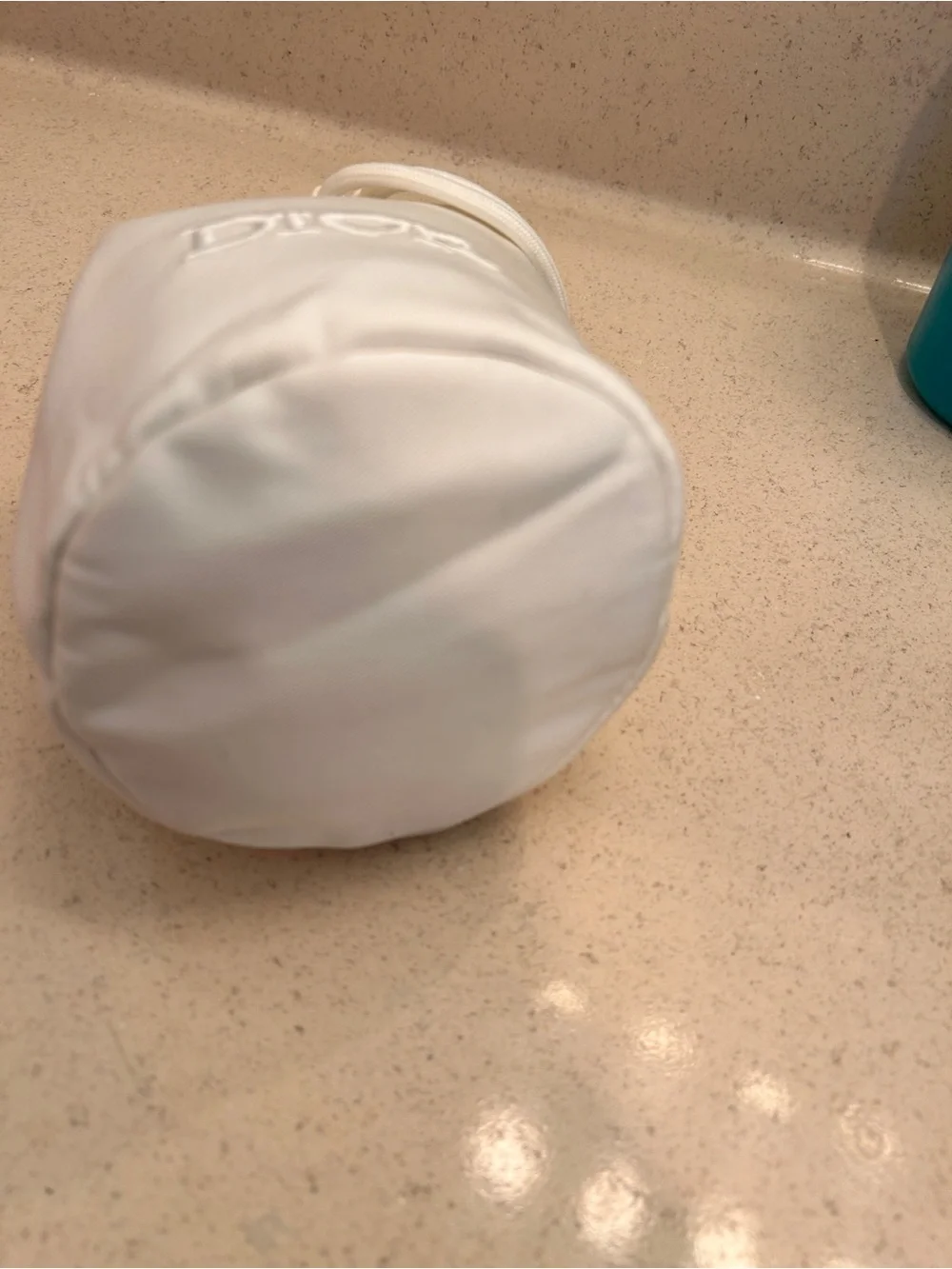 Dior Ivory Drawstring Cosmetic Pouch